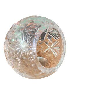 Vintage MCM Cut Lead Crystal Ashtray